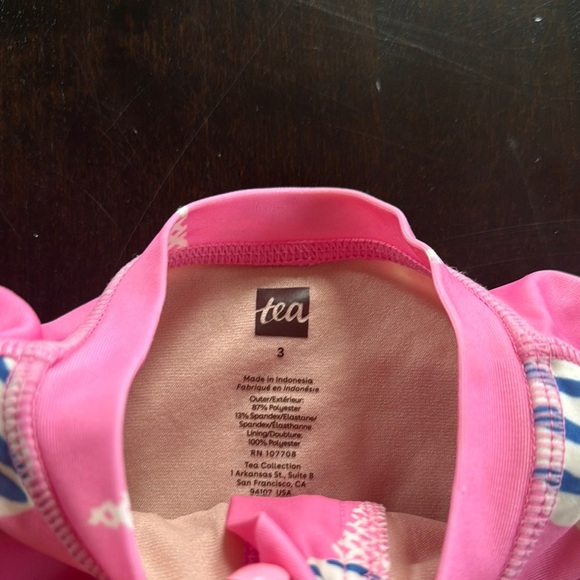 Tea Collection Pink Swimsuit with Fun Print - Picture 2 of 3